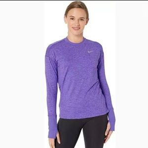 NWT Purple Nike Element Long Sleeve Running Top